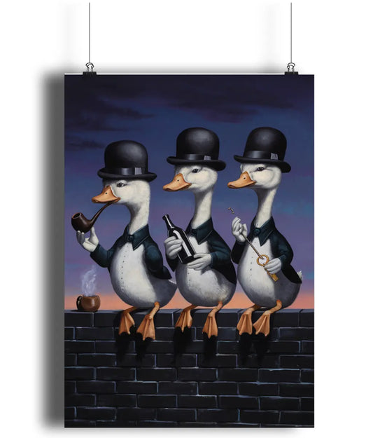 Wall Art Print The Sitting Ducks Of Sophistication