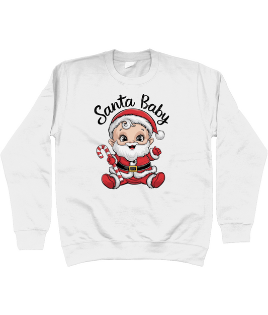 White Christmas Jumper Santa Baby