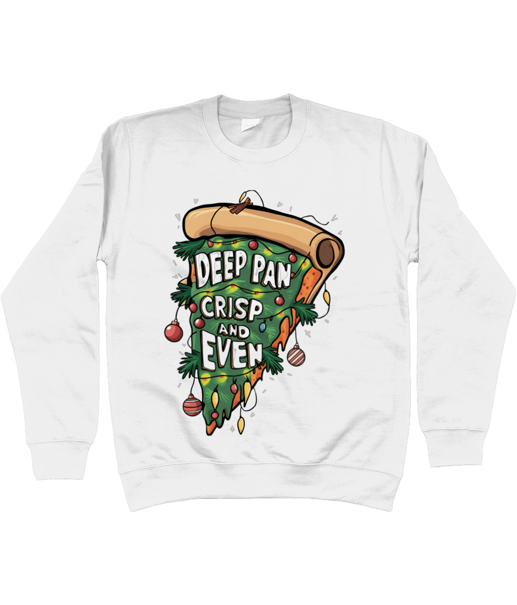 Christmas Jumper Sweatshirt Deep Pan Crisp & Even