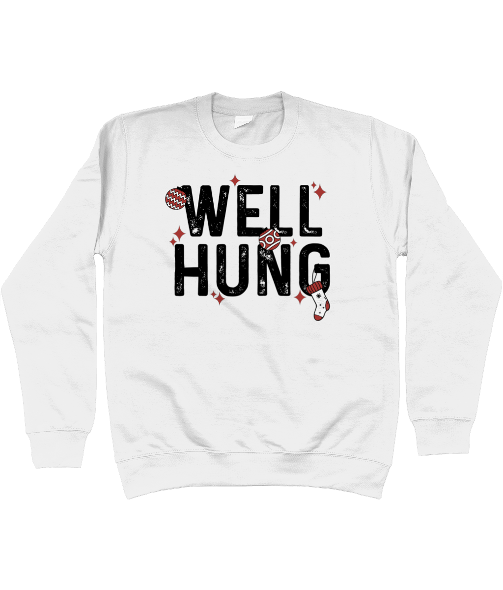 Christmas Jumper Sweatshirt Well Hung