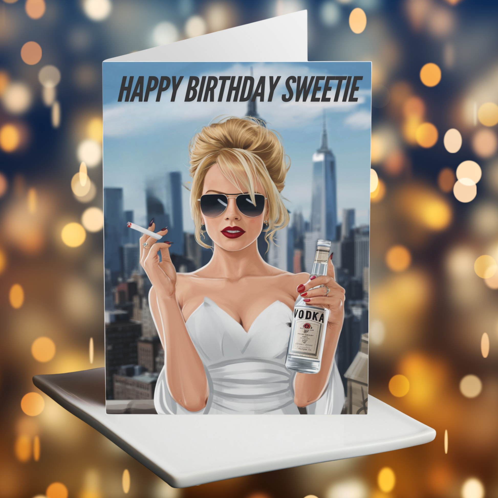 Birthday Card Ab Fab Patsy Happy Birthday Sweetie