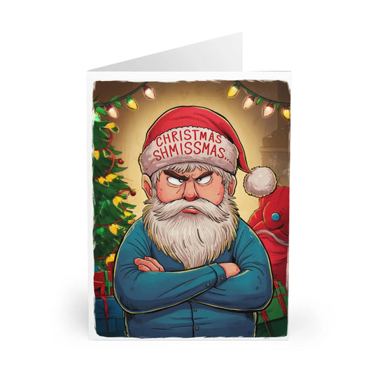 front of Christmas Card Grump Man Christmas Shmissmas