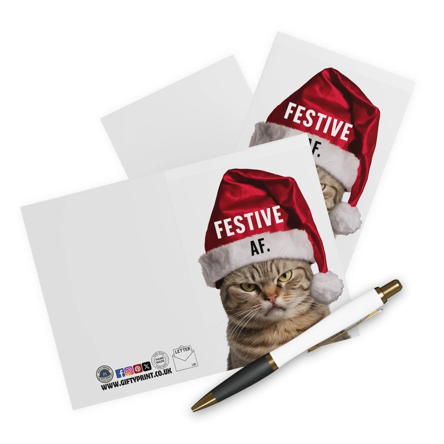 context view of Christmas Card Grumpy Cat Festive AF