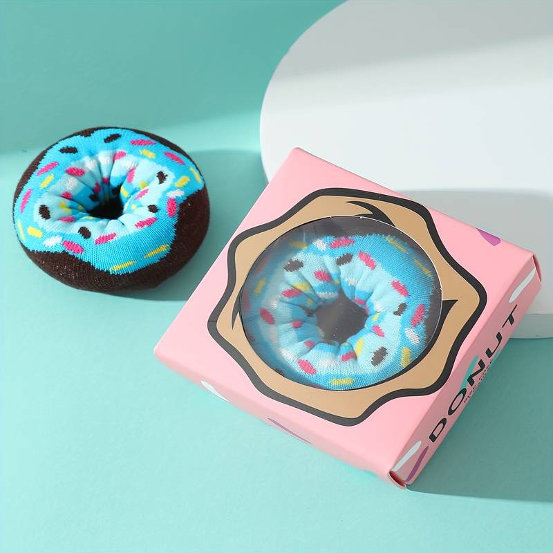 Donut Novelty Socks Cute Doughnut Gift Box 1 Pair