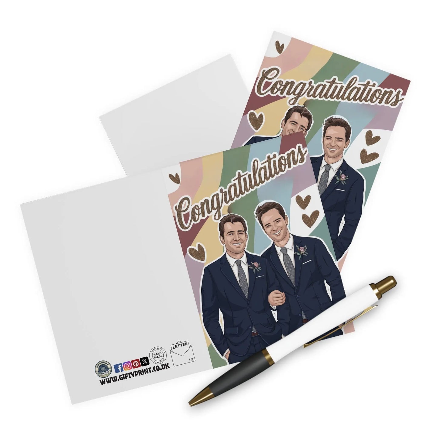 Context Gay Wedding Card Groom & Groom Congratulations