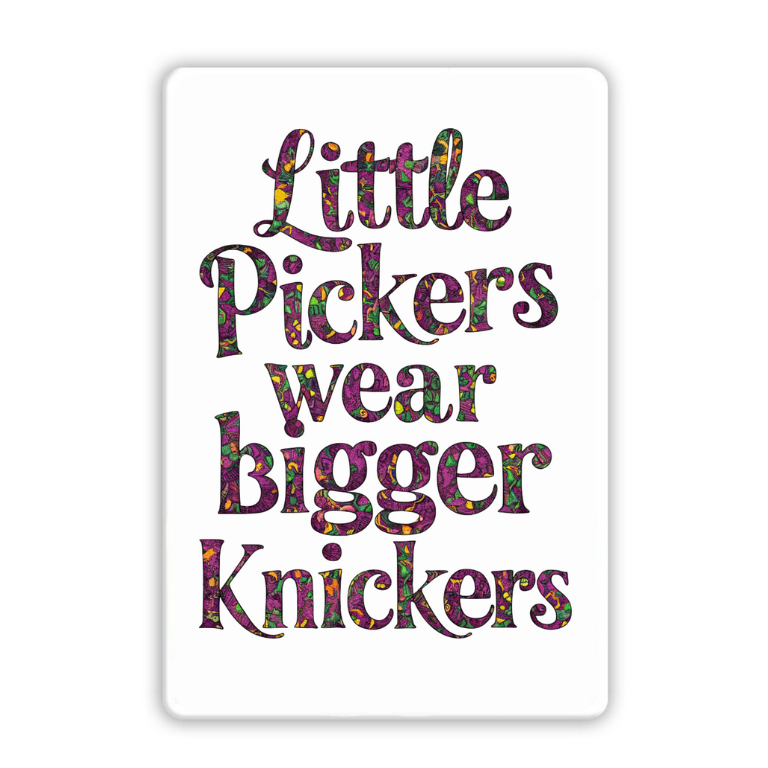 Little Pickers Wear Bigger Knickers Funny Fridge Magnet