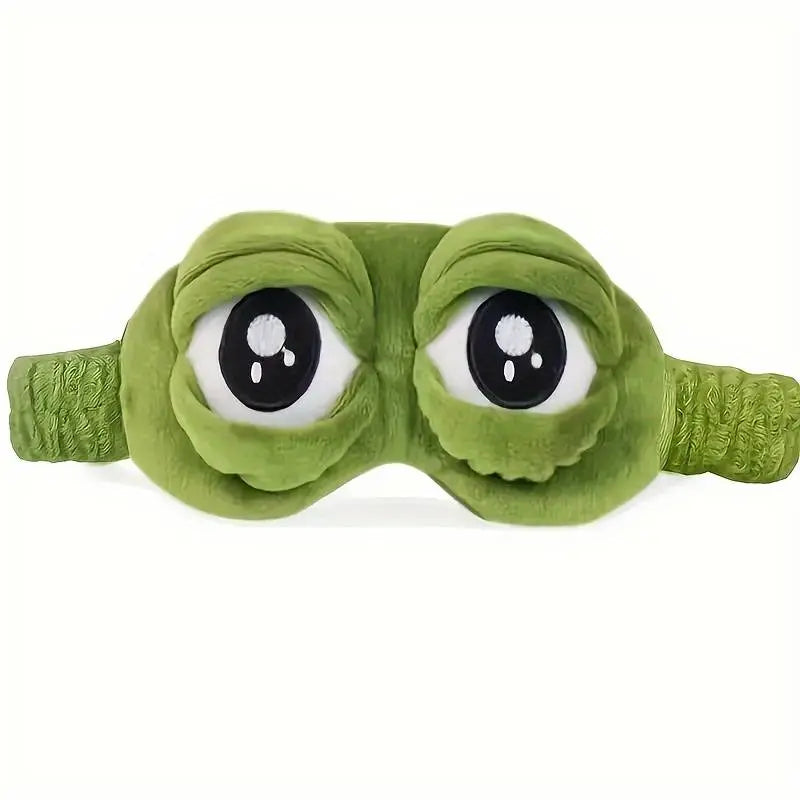 Super Cute Big Frog Eyes Green Sleep Mask