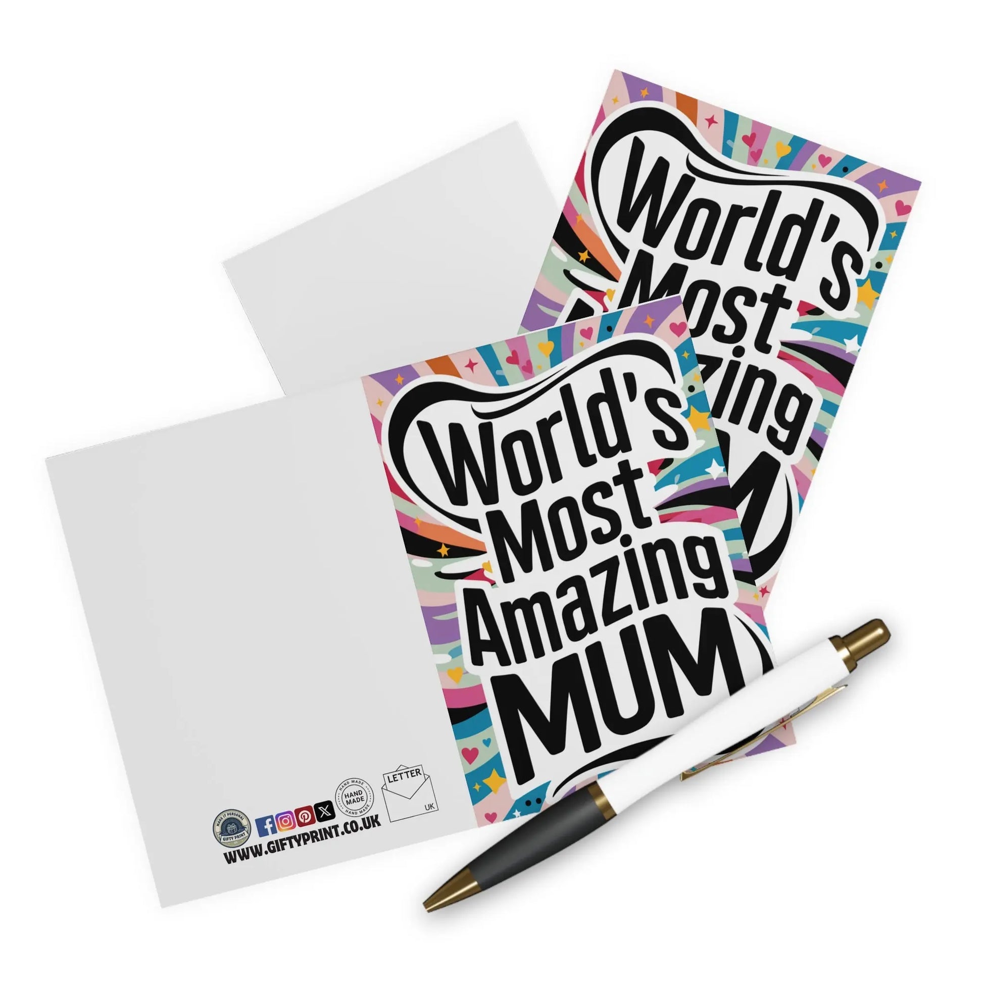 context Mothers Day Card World's Greatest Mum Colour Design