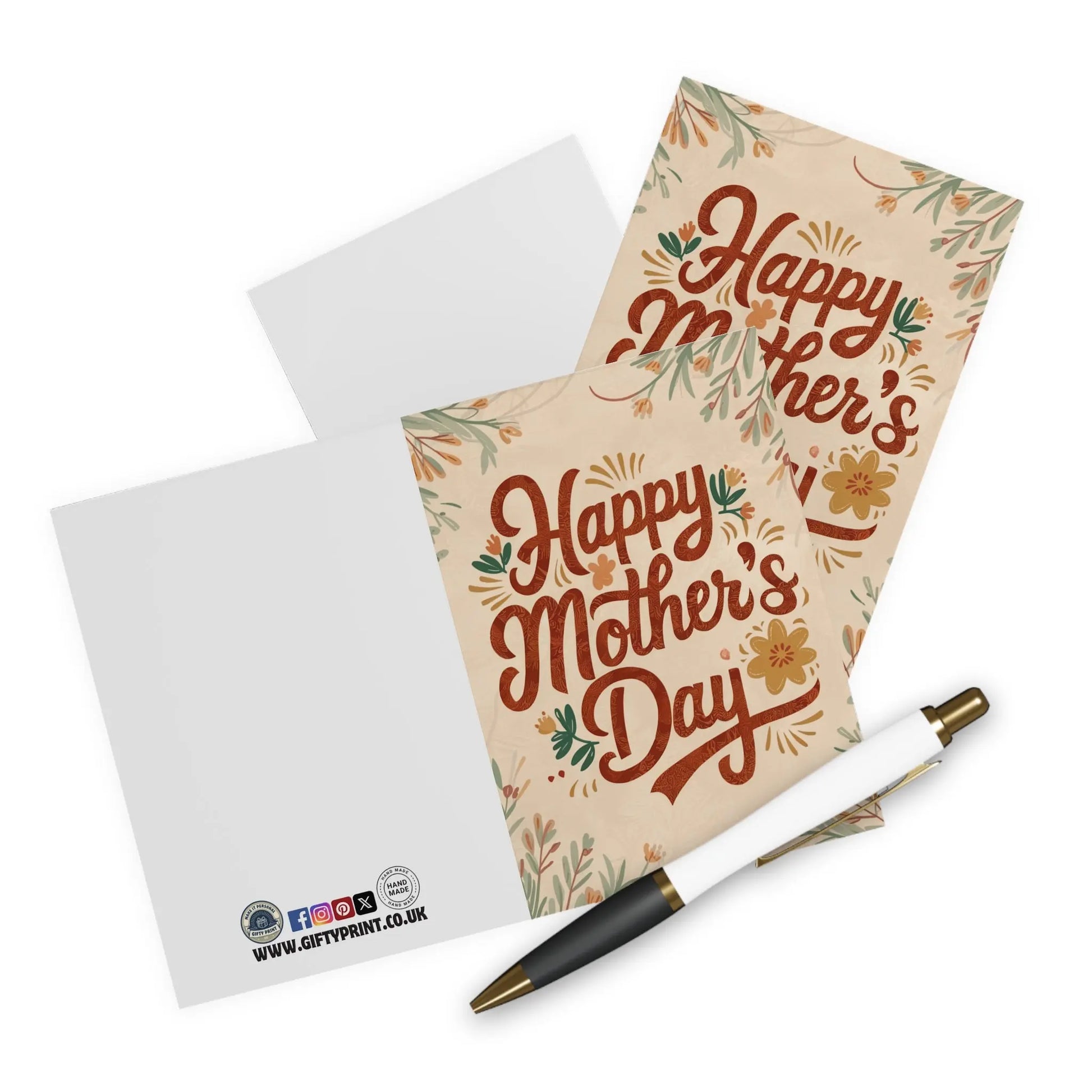 context view of Mothers Day Card Floral Happy Mothers Day