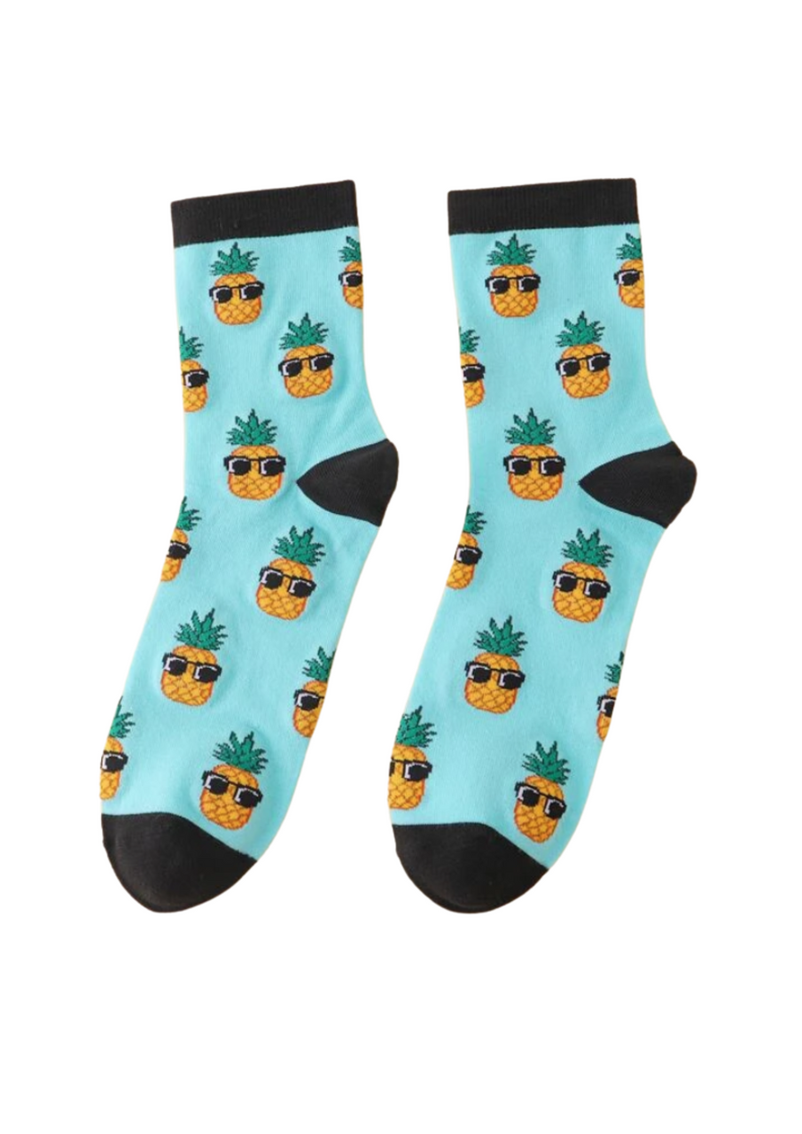 Funky Bright Pineapple Bright Gift Socks