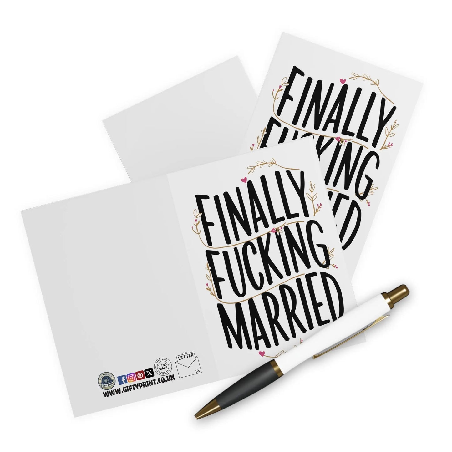 context view Wedding Card Finally Fucking Married