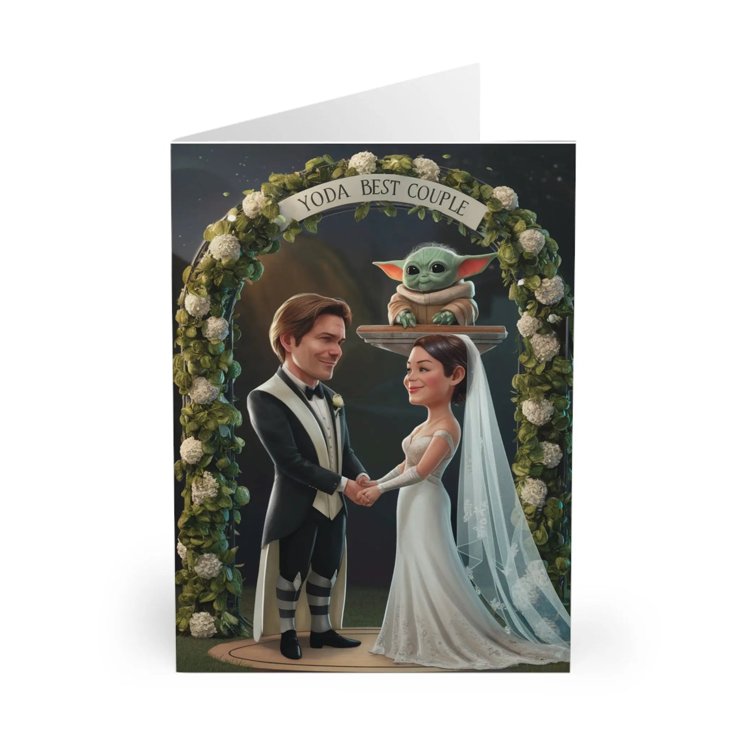 front Wedding Card Baby Yoda Yoda Best Couple